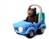 Amigurumi Pattern -Bear & Car- Crochet Bear Pattern