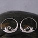 Flourish Hoop Earrings - Sterling Silver