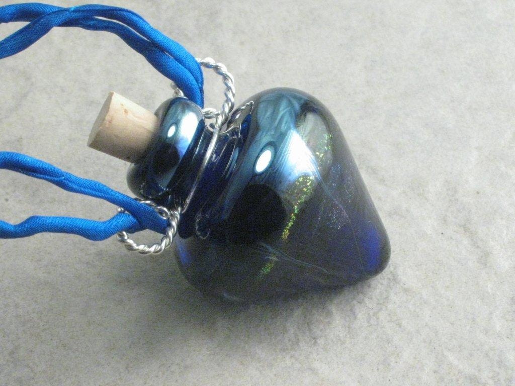 Galaxy --- Lampwork Poison Bottle Necklace