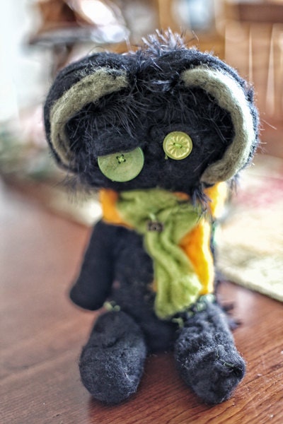 Ella Needle Felt OOAk stuffed animal