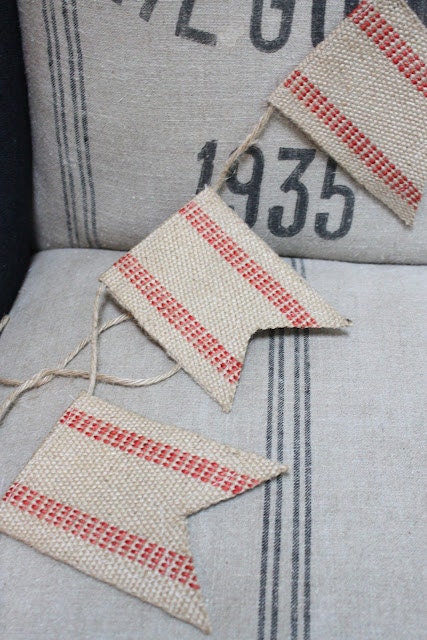Jute banner/bunting hand made