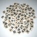 Vintage 1940s Ivory Anagrams or Letter Tiles or Game Pieces Lot of 131