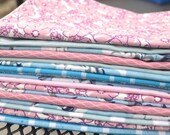 SALE- 20Eco Friendly Kitchen Starter Set in Blues and Pinks- 16  Large Cloth Napkins in Pastels, Eco Friendly  by Dot and Army
