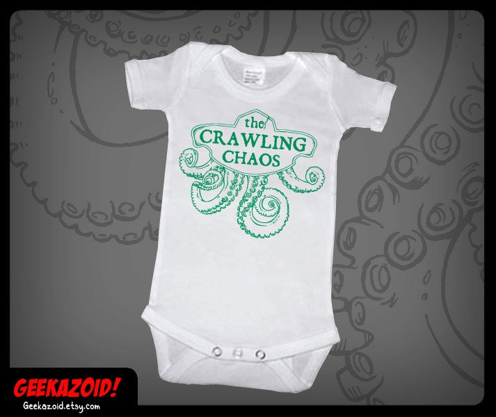 The Crawling Chaos Baby Onesie Nyarlathotep Lovecraft Humor