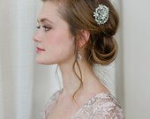 Glamorous Rhinestone Bridal Comb in Silver Sparkle by Fine & Fleurie