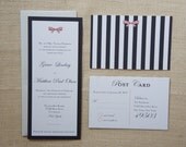 Preppy Bow Wedding Invitations