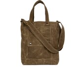Packet in Sepia Brown Waxed Canvas - LAST ONE - Ready to Ship