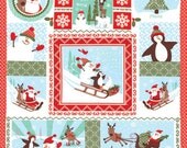 Joy by Kate Spain for Moda, Laughing All the Way PANEL, 1 yard