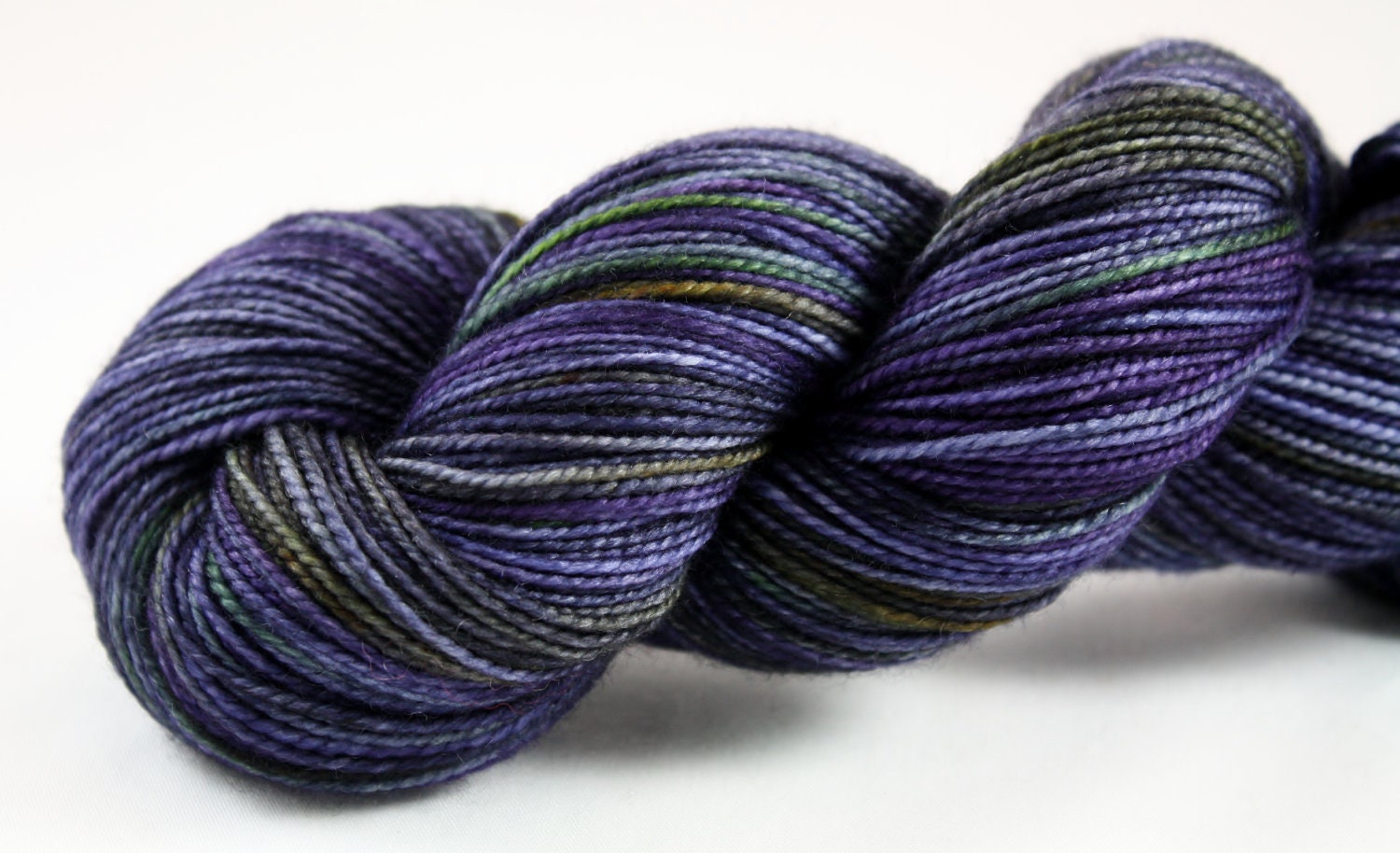 Costello--hand dyed sock weight yarn, 2 ply merino, cashmere, nylon (400yds/100gm)