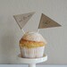 Wedding Cupcake Pennants - Set of 12
