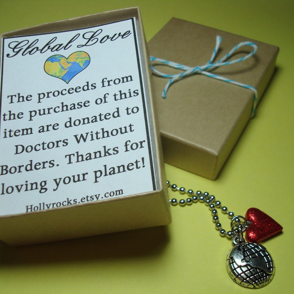 Global Love Necklace- Proceeds Donated to Doctors Without Borders