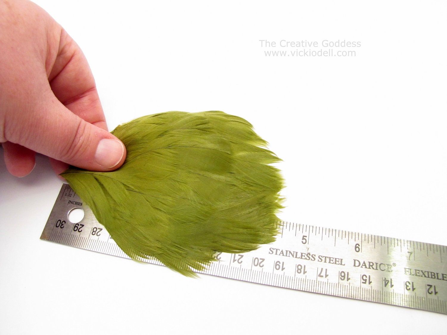 French Vintage goose feather pad - Parrot Green  - millinery fascinators, headbands, hair clips, cocktail hats, church hats, bridal