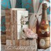 Book Bundles Antique Lace Trim Vintage Early Mid Century Distressed Book Stack Risers Romantic Wedding Decor Bookshelf Decoration No 4