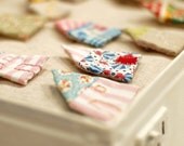 Tiny House Duplex Brooch in warm yellow tones - gift under20