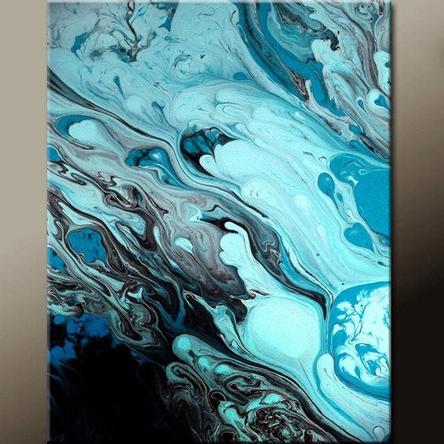 Abstract Fine Art Print - Matted 11X14 Contemporary Modern Wall Art Prints by Destiny Womack - dWo - Tears of Joy