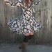 Thank You for Your Sweet and Bitter Fruits 90s Grunge Revival Black Floral Spinny Mini Dress sz s/m