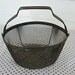 Vintage 1940's Wire Mesh and Tin Handled Basket for Veggies, Strainer, Table Decor