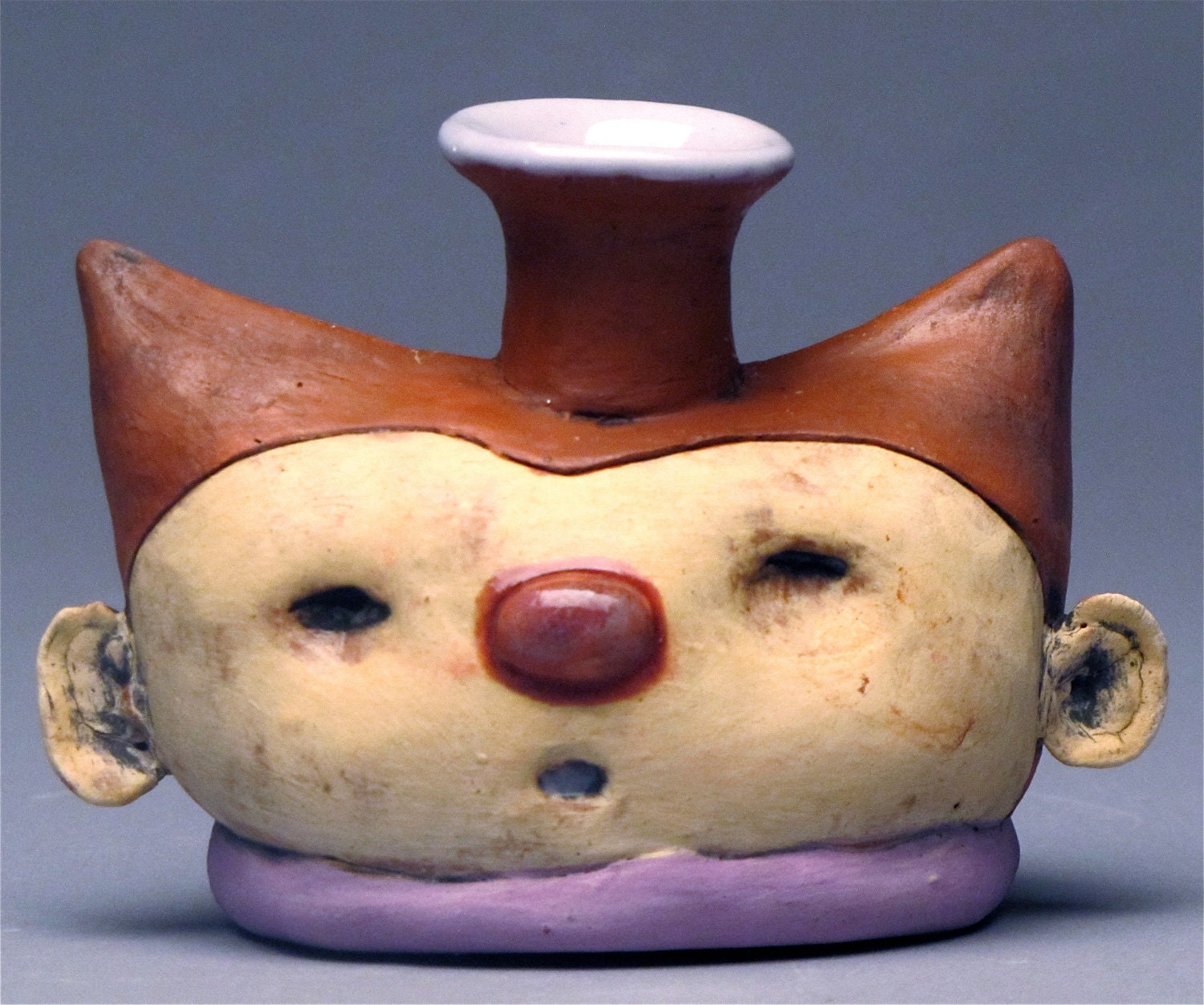 Handmade, Terra Cotta, Bud Vase