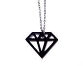 diamond necklace (black)