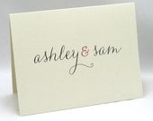 Personalized Customized Stationery Great for Couples Set of 12