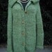 Handmade Knit Mohair Cardigan // Vintage Handmade Sweater