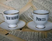 Noritake Ireland Nerfherder and Princess teacup and saucer set