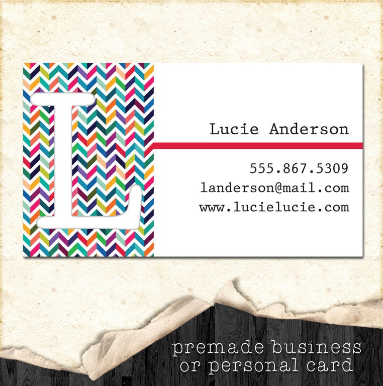 Customizable business card, personal card, or mommy card