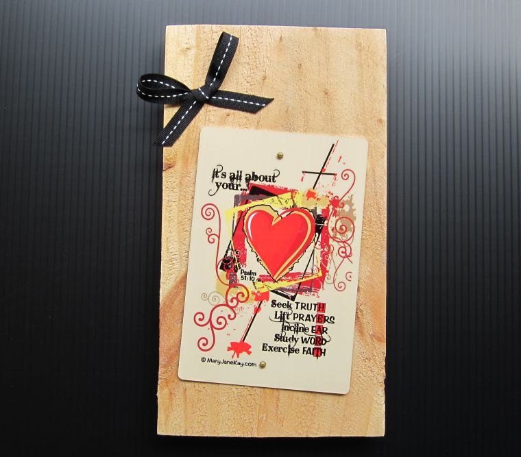 Wood Plaque, It's all about your heart, Home Decor, Wall Art, Sublimate, Phrase, Quotation, Sign, Gift, Christian, Inspiration, Encourage