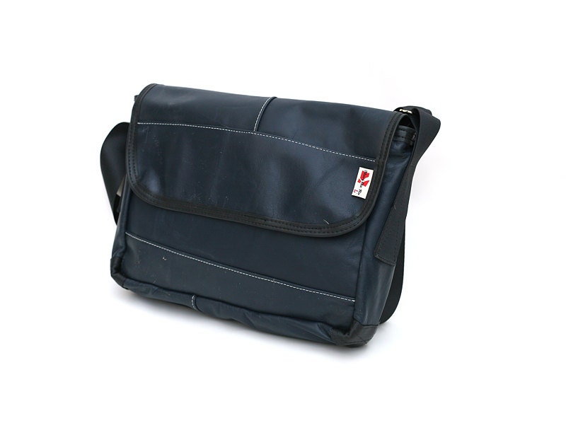 Recycled LAPTOP bag made from original BMW Seat leather