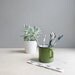 olive green enamel cup / camp cup