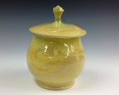 Summer Green and Yellow Sugar Jar