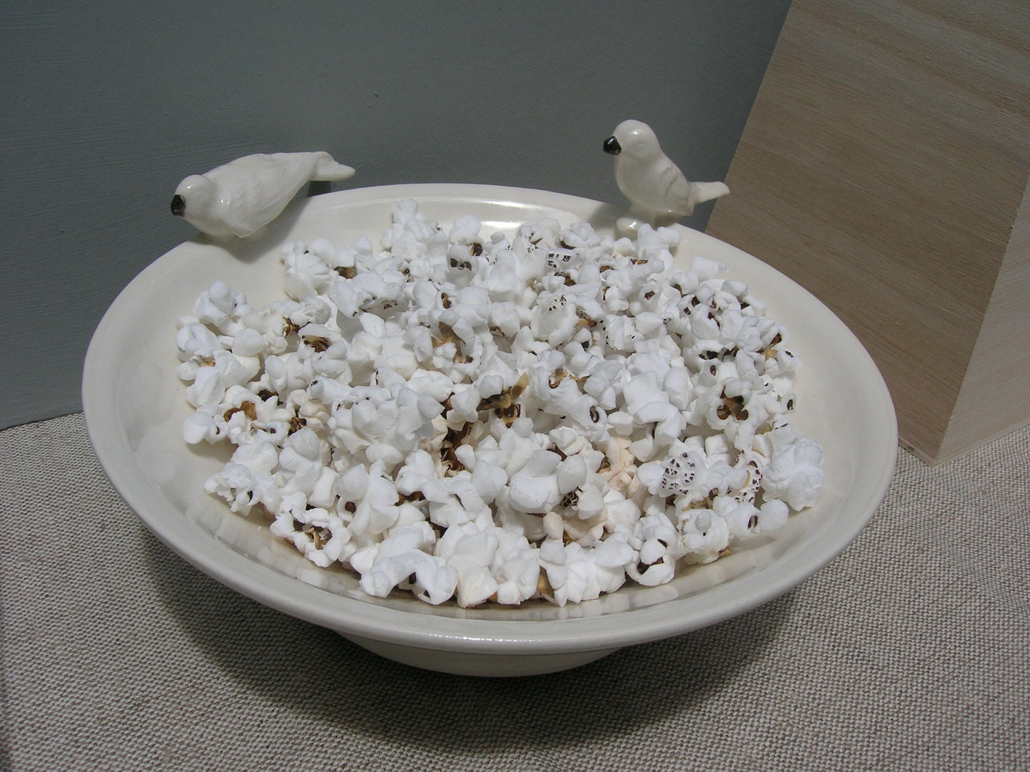 Little Birds Porcelain Serving Bowl