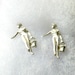 Sterling silver earrings-Farmer girl-handmade