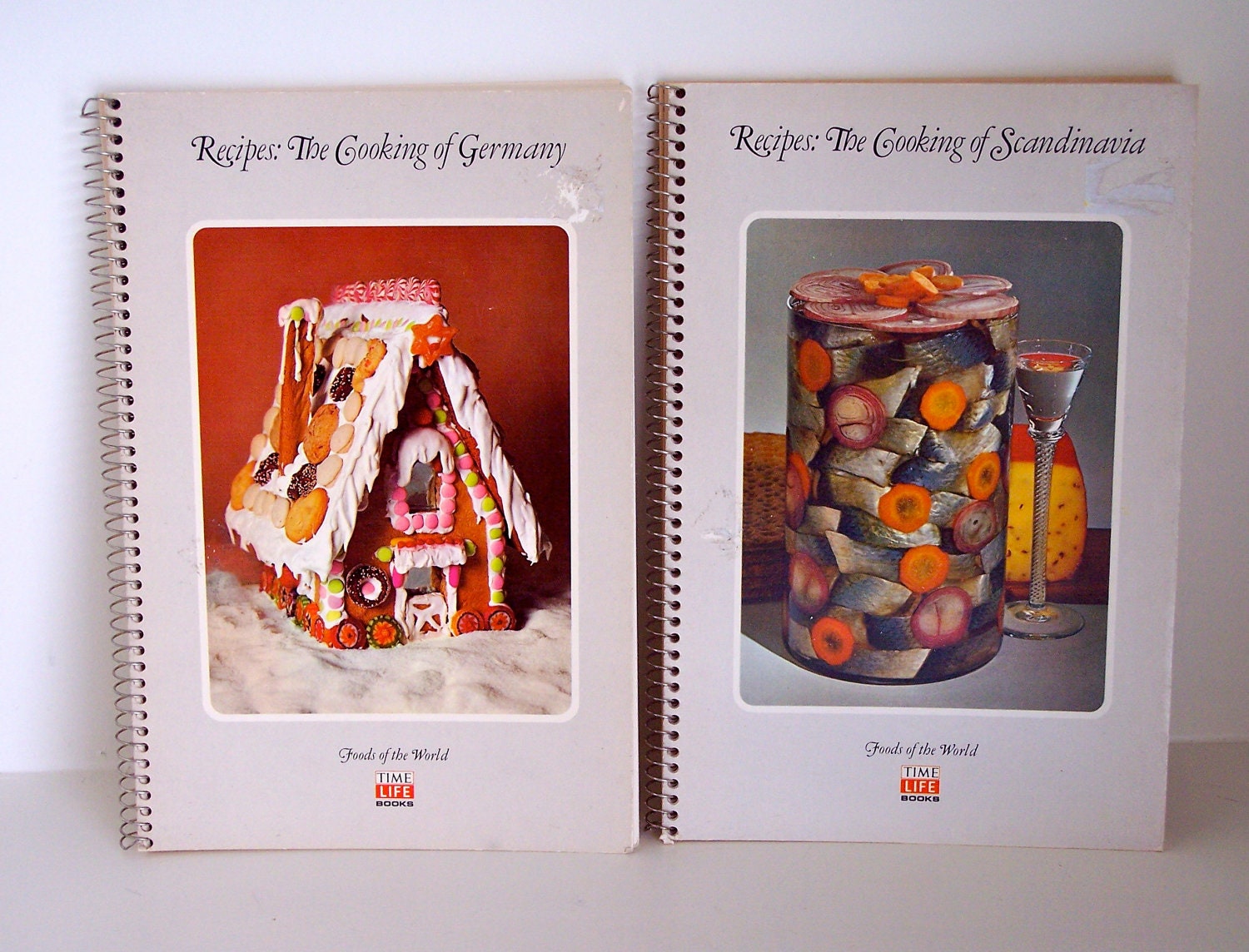 Vintage Cookbooks Scandinavia and Germany Set of 2 Circa 1970s