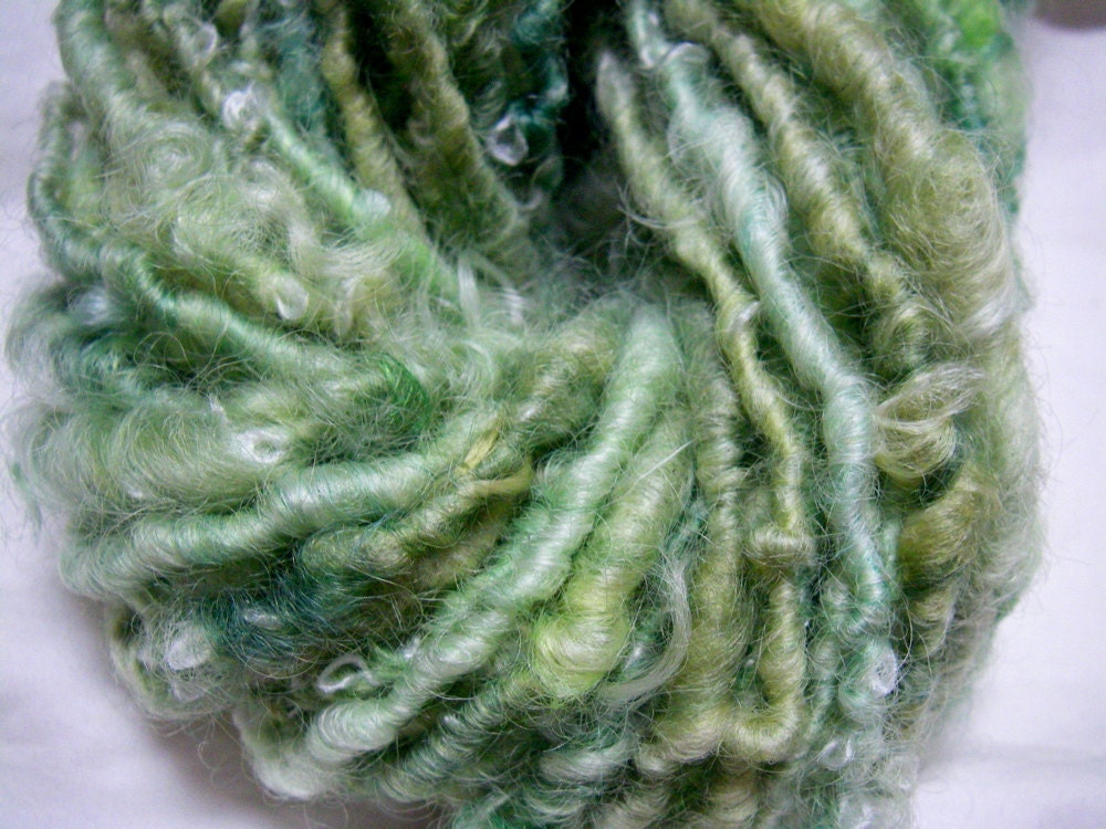 Corespun Wool Yarn in Green by KnoxFarmFiber