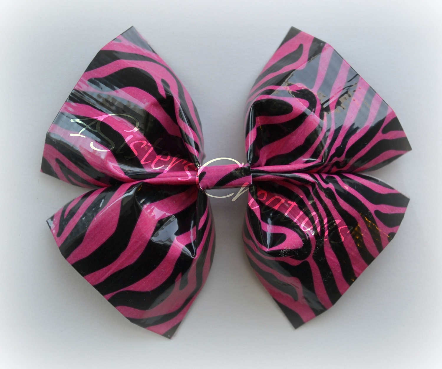 Hot Pink and Black Zebra Print Duct Tape by 4SistersCreations