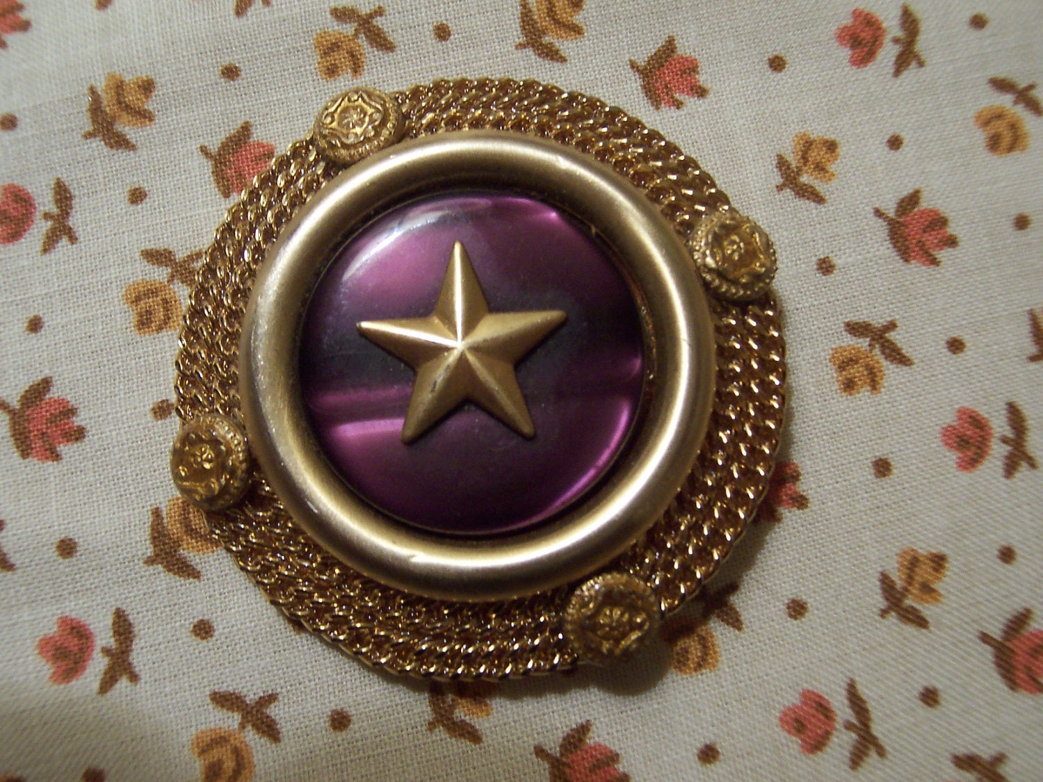 Patti Horn Pin Brooch