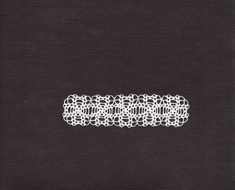 Dollhouse Miniature Crocheted White Runner for a 1/12 dollhouse