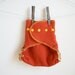 pumpkin guts - wool diaper cover - one size - organic and recycled wool - orange and yellow