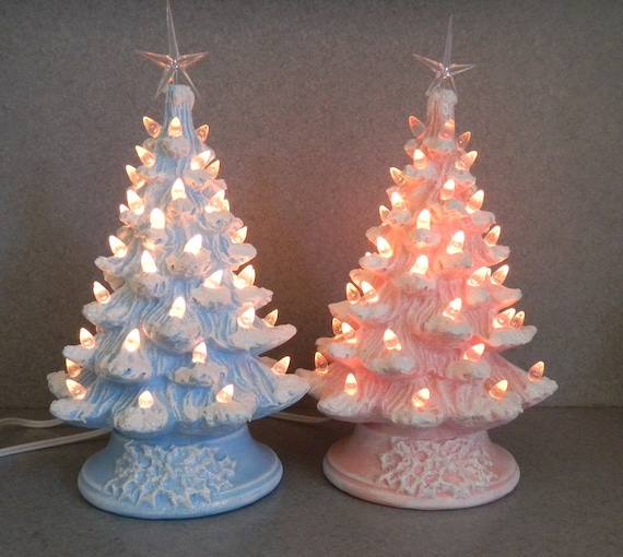 blue stained ceramic christmas tree 11 inches by blue stained ceramic christmas tree 11 inches by