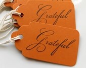 Grateful Gift Tags - Set of 8 - Custom Colors Available - Bridal Shower Thank You Wedding Favor Tags Il_170x135