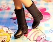 Blythe Black Harness Cowgirl Boots