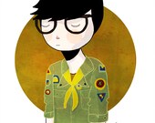Sam - 8 x 10 - Illustration Print