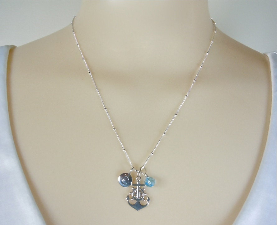 Anchor Necklace Personalized