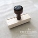 Chevron Custom Address Stamp - Custom Stamp by Pretty Chic