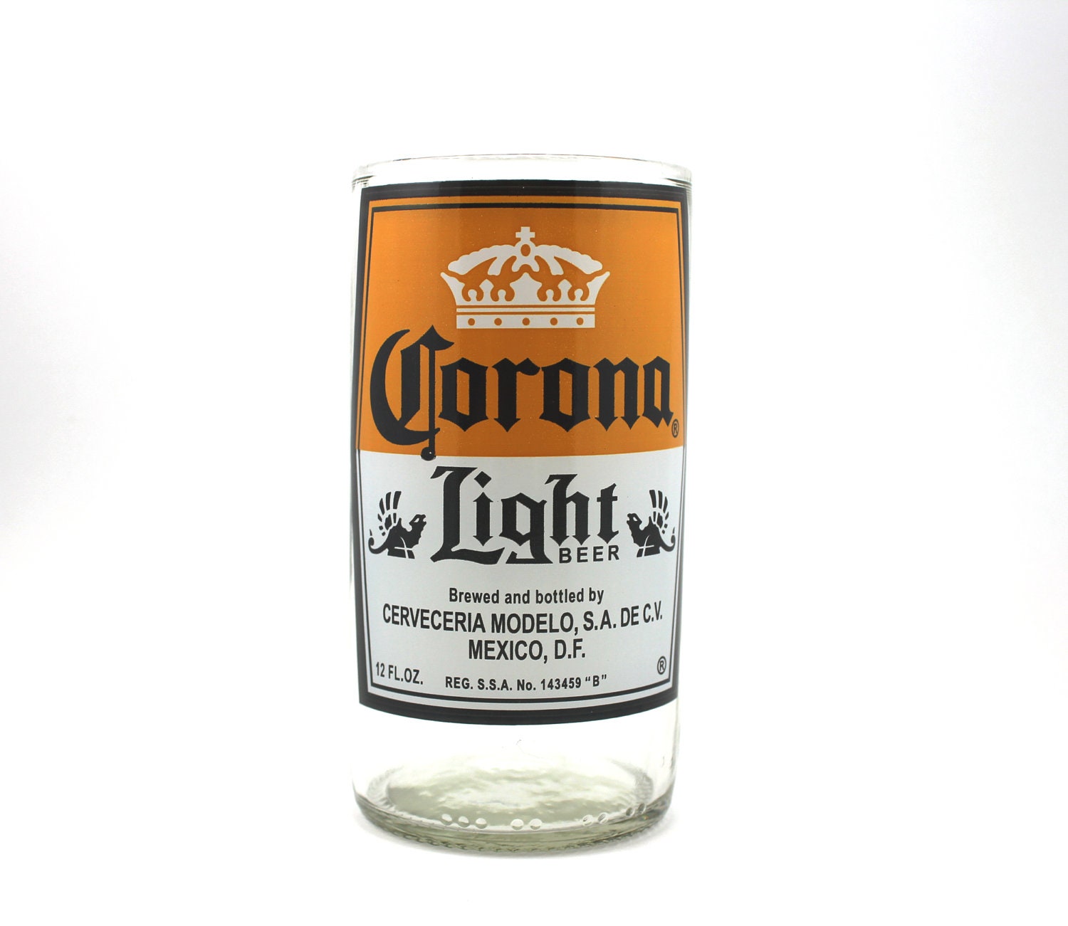 YAVA Glass - Upcycled Corona Light Beer Bottle Glass