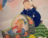Children's book Illustration by Fern Bisel Peat, 1930 vintage print IV