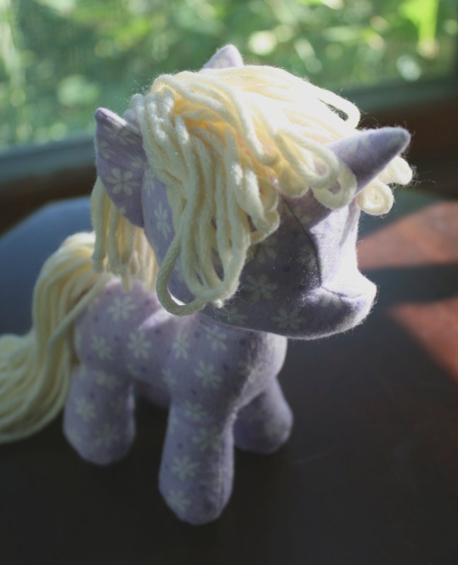 Physical Copy, Filly & Colt Plush Sewing Pattern with Unicorn Horn and Pegasus Wings (Pony, Plushie, Stuffed Toy)