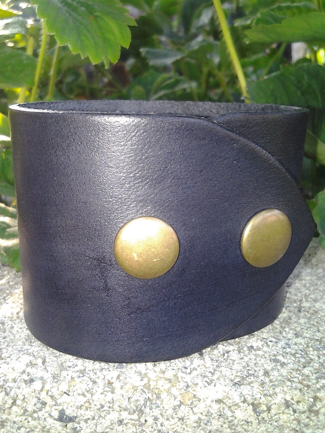 Wide Black Leather Cuff Bracelet Leather Supplies Firm Tooling Leather