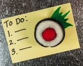 OOAK Needle Felt Plush -  Tuna Roll Sushi Magnet